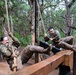 U.S Army Medical Command (MEDCOM) Sergeants Maj. Conduct the Air Assault Obstacle Course During land validation of the 2021 MEDCOM Best Leader Competition