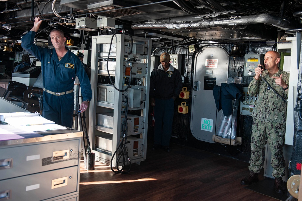 CDRE Greg Baker Visit to USS New Orleans 2021