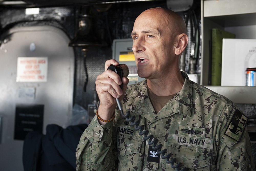 CDRE Greg Baker Visit to USS New Orleans 2021