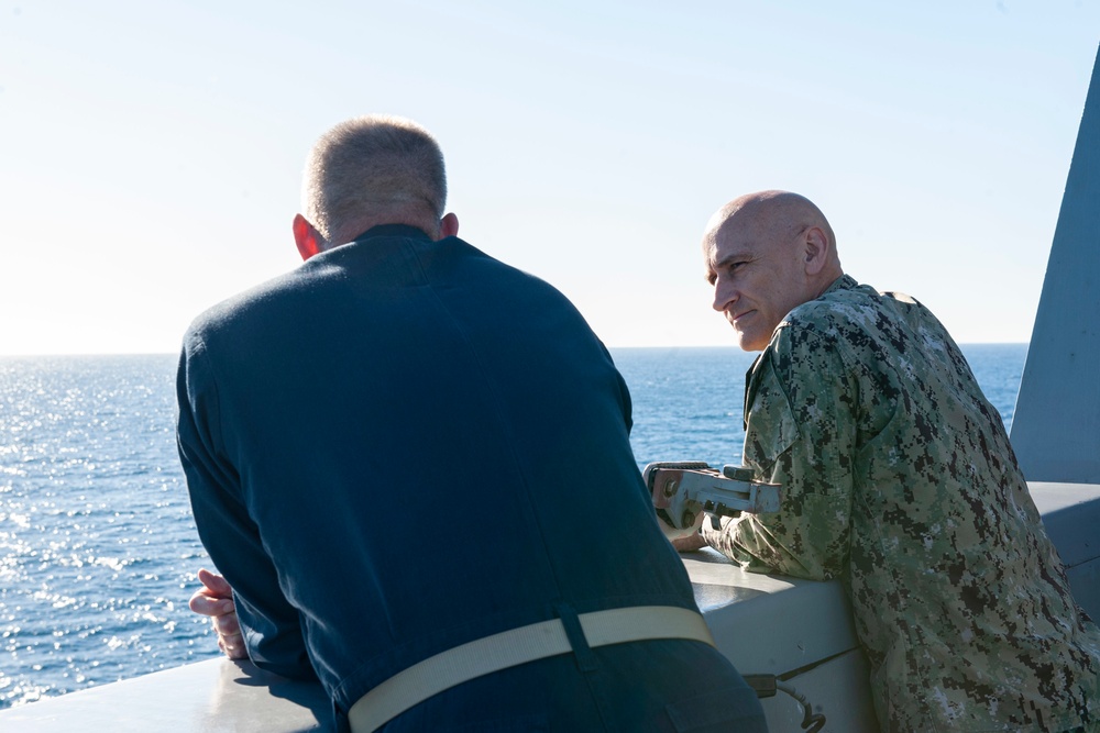 CDRE Greg Baker Visit to USS New Orleans 2021