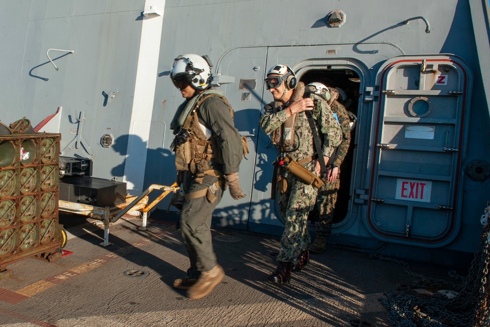 CDRE Greg Baker Visit to USS New Orleans 2021