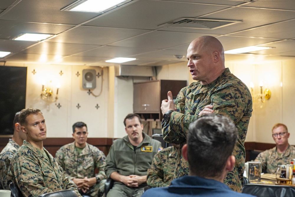 CDRE Greg Baker Visit to USS New Orleans 2021