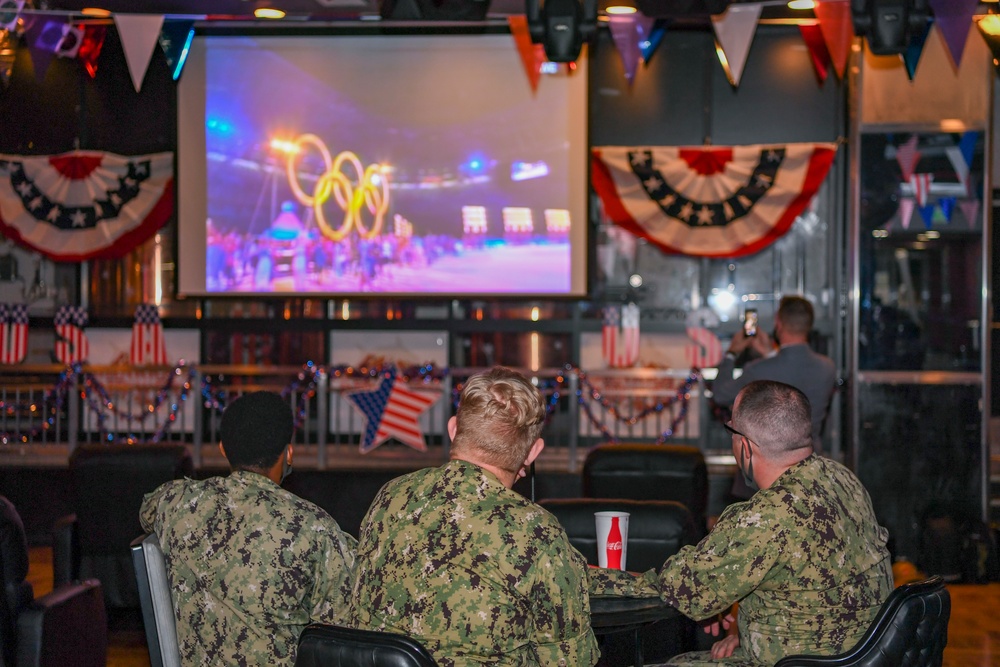 U.S. 7th Fleet Sailors watch Tokyo 2020 Olympics opening ceremony