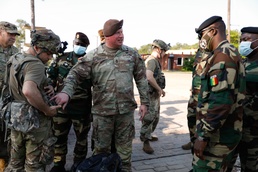 Senegal Soldiers observe JRTC training