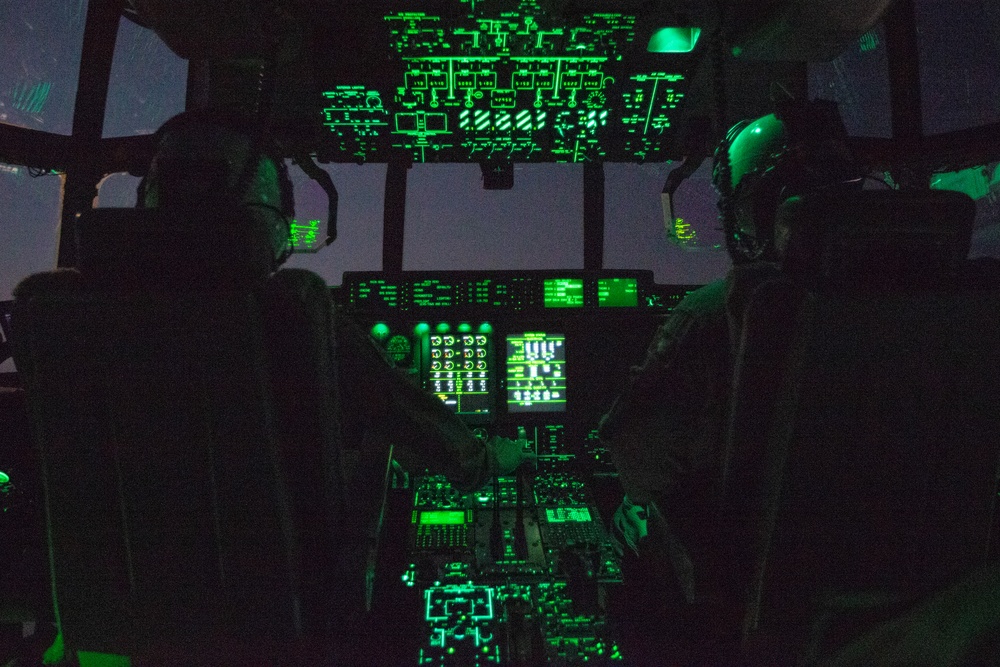 KC-130J Hercules Transport Humvees and Operate at Night