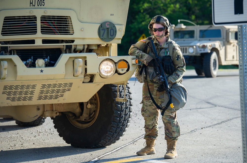 Convoy Operations During WAREX at Fort McCoy