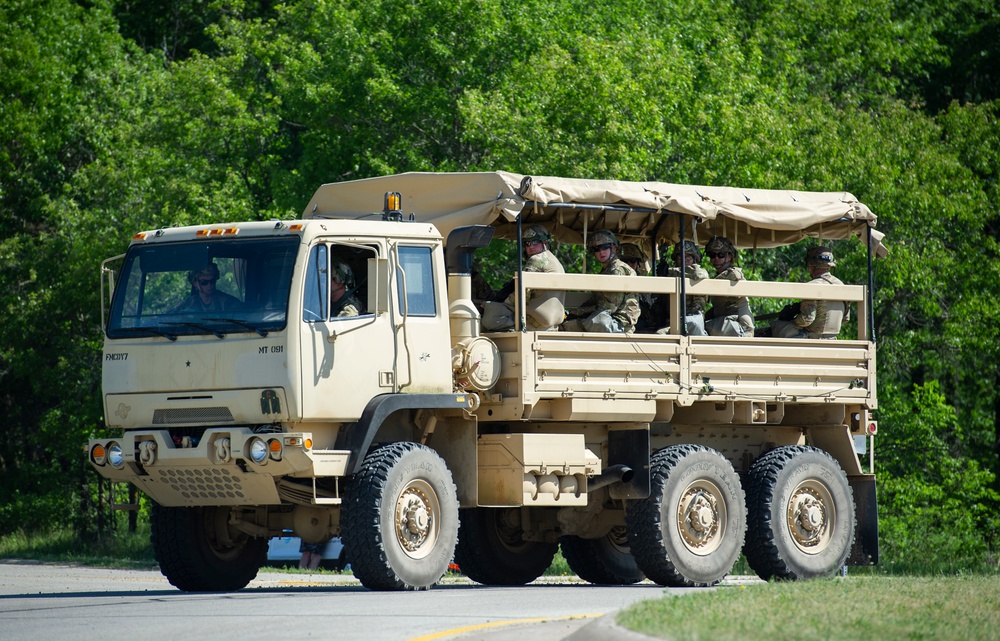 Convoy Operations During WAREX at Fort McCoy