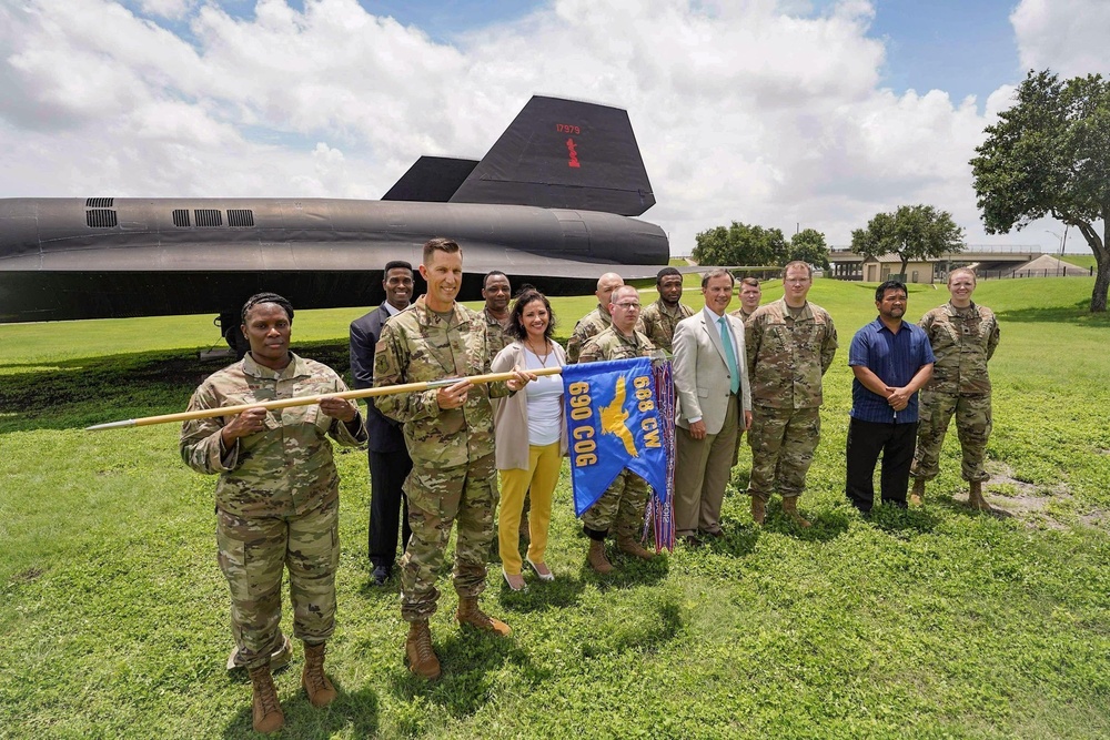 690th Cyberspace Operations Group staff takes photo