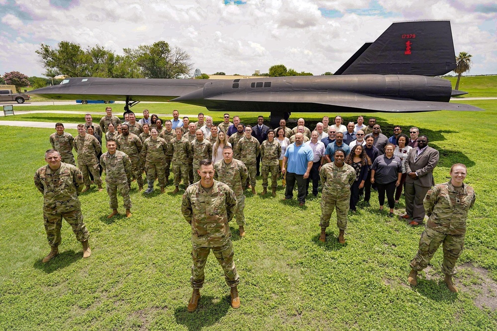 690th Cyberspace Operations Group and A2/3 staff pose for group photo