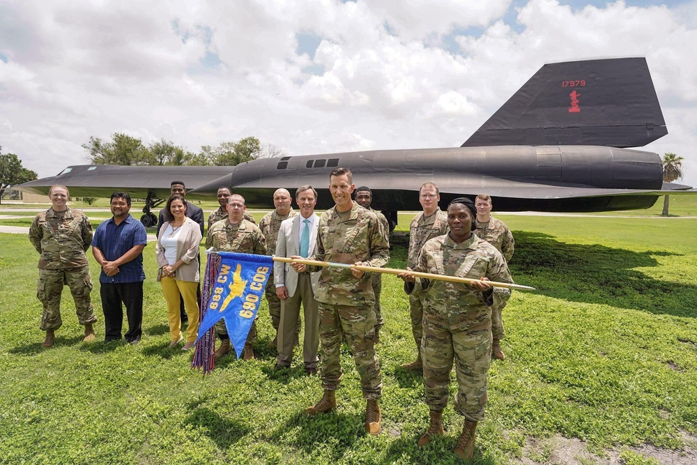 690th Cyberspace Operations Group staff takes photo