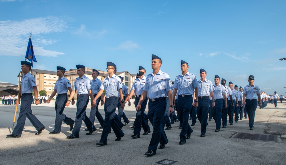 U.S. Air Force Basic Military Training Graduation and Coining Ceremony