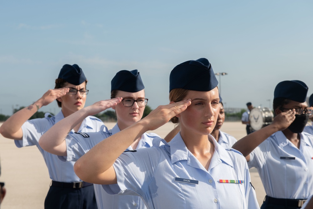 U.S. Air Force Basic Military Training Graduation and Coining Ceremony