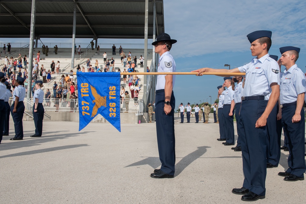 U.S. Air Force Basic Military Training Graduation and Coining Ceremony