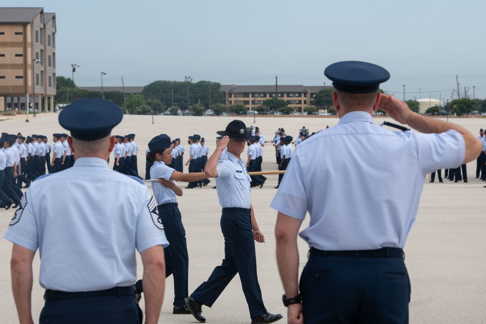 U.S. Air Force Basic Military Training Graduation and Coining Ceremony