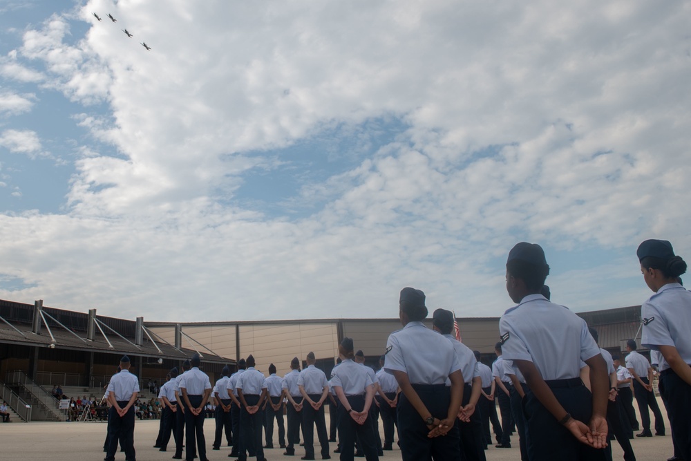 U.S. Air Force Basic Military Training Graduation and Coining Ceremony