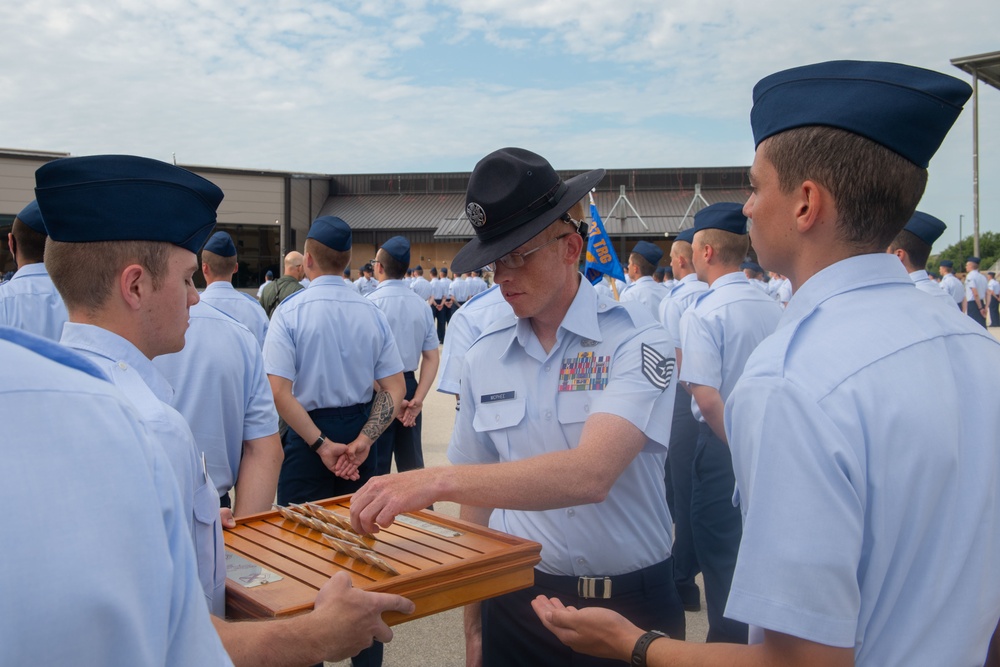 U.S. Air Force Basic Military Training Graduation and Coining Ceremony