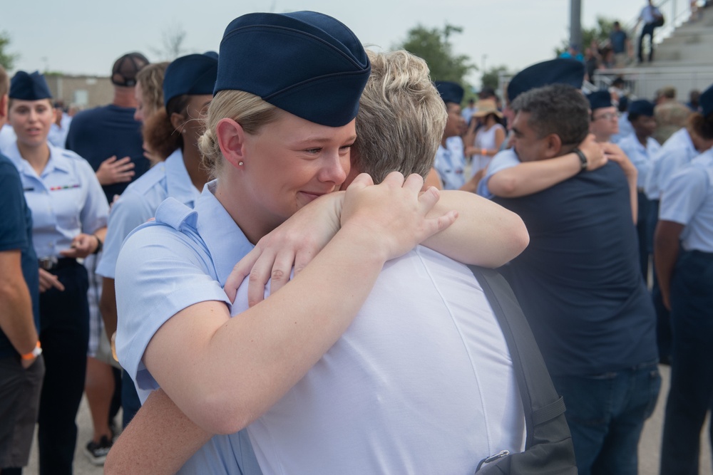 U.S. Air Force Basic Military Training Graduation and Coining Ceremony