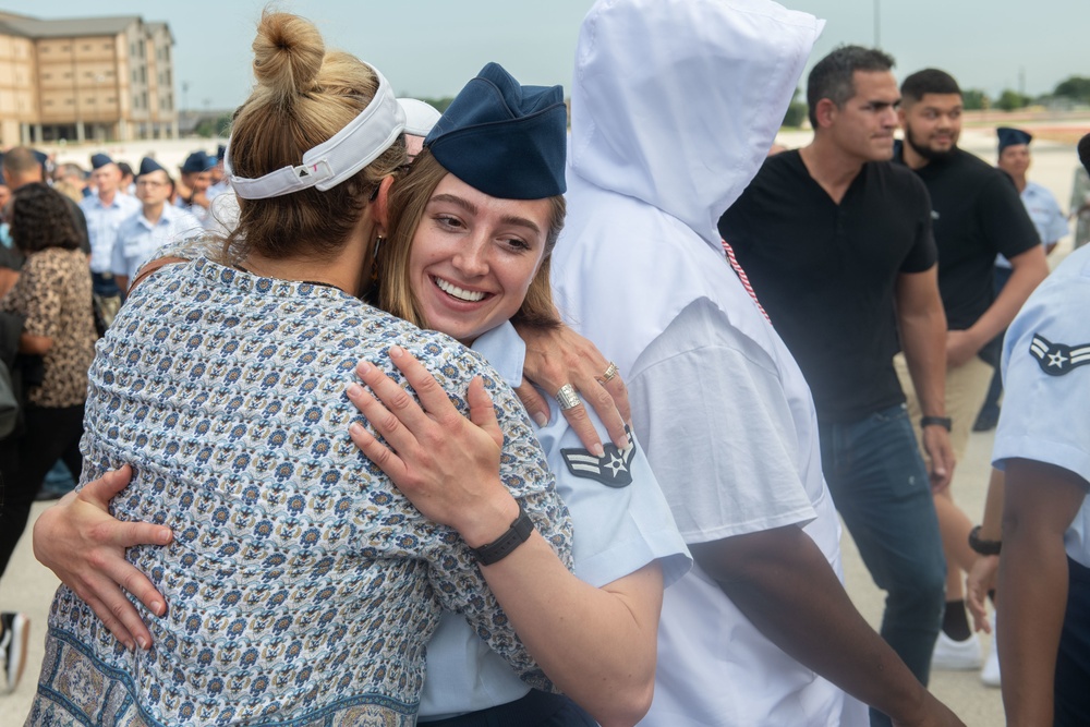 U.S. Air Force Basic Military Training Graduation and Coining Ceremony