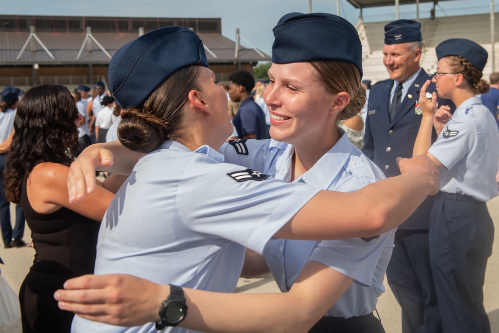 U.S. Air Force Basic Military Training Graduation and Coining Ceremony