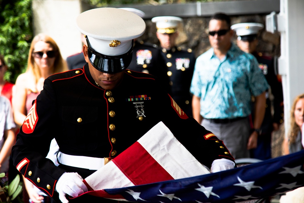 U.S. Marine Corps Cpl. Theodore &quot;Ted&quot; Richardson Memorial Service