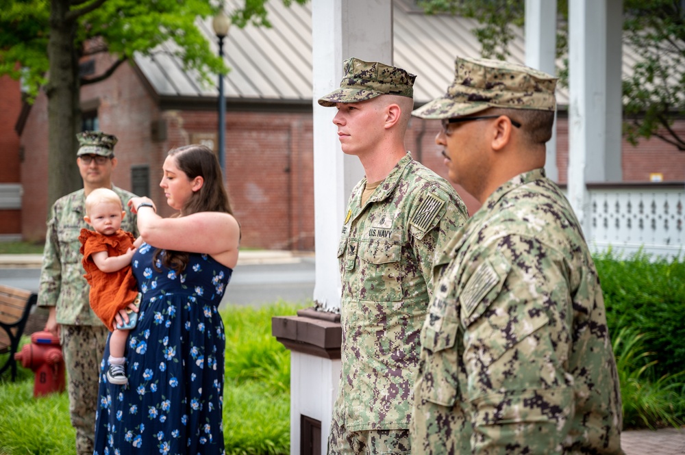 MA2 Tyrell Dugre reenlistment ceremony