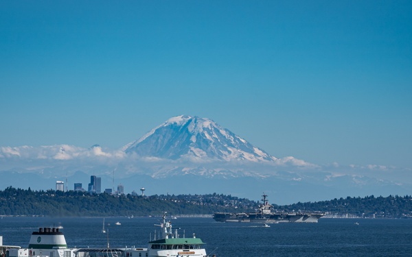 USS Theodore Roosevelt (CVN 71) arrives at Naval Base Kitsap-Bremerton