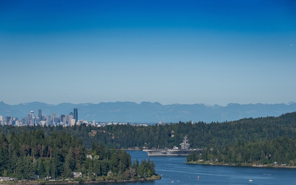 USS Theodore Roosevelt (CVN 71) arrives at Naval Base Kitsap-Bremerton