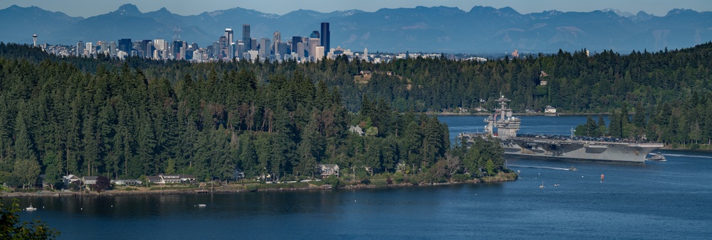 USS Theodore Roosevelt (CVN 71) arrives at Naval Base Kitsap-Bremerton