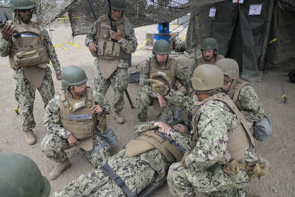 Naval Mobile Construction Battalion 18 Holds Command Post Exercise