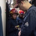 USS Kidd Conducts Firefighting Drill