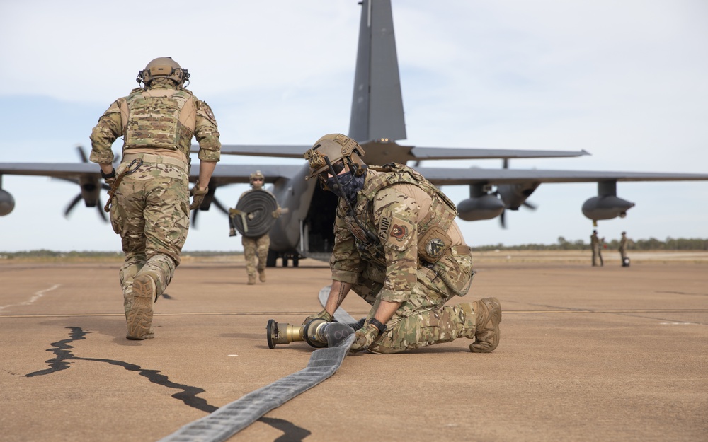 Talisman Sabre 21: U.S. Air Force personnel conduct FARP and DAGRE training