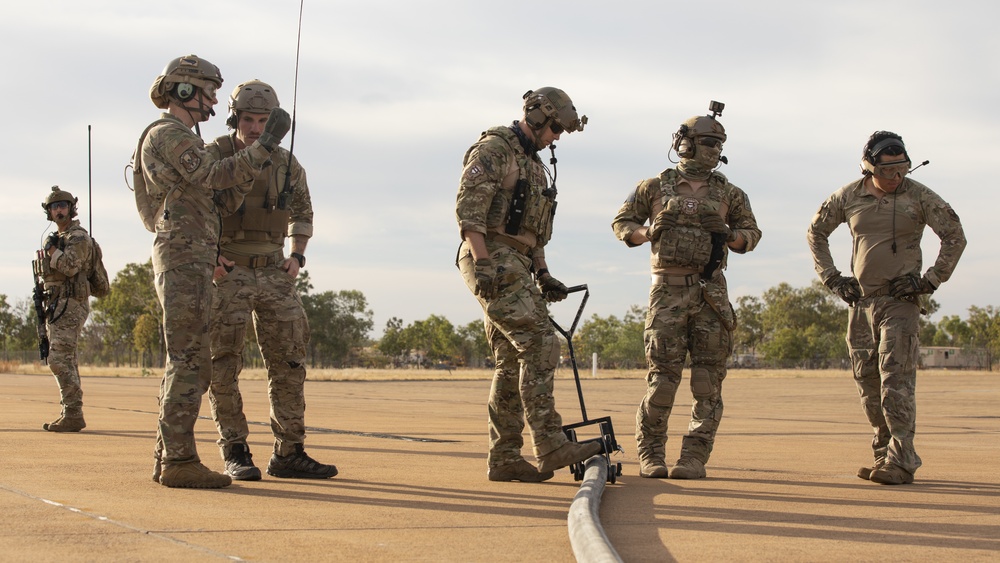 Talisman Sabre 21: U.S. Air Force personnel conduct FARP and DAGRE training