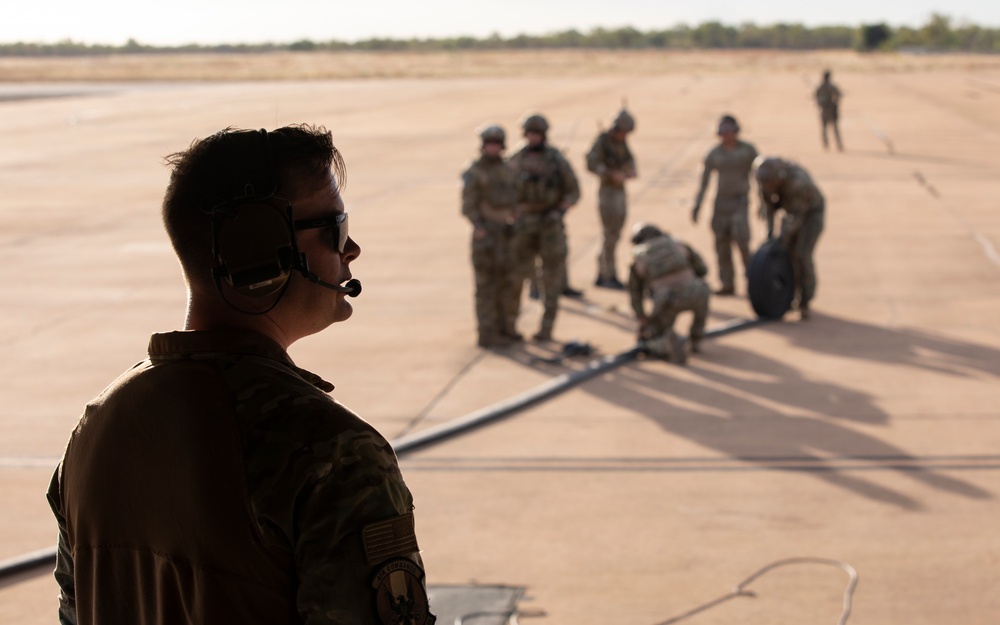 Talisman Sabre 21: U.S. Air Force personnel conduct FARP and DAGRE training