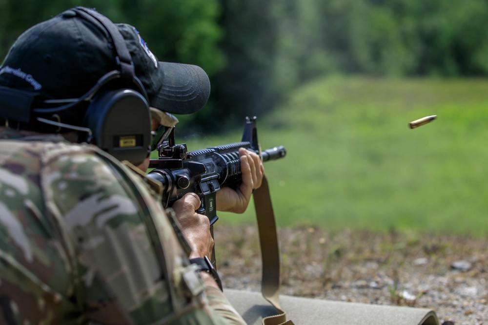 Sgt. Morgan Figgs fires an M4 rifle