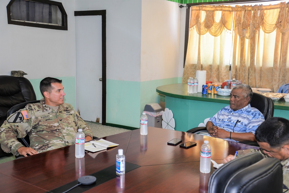 U.S. Army Garrison-Kwajalein Atoll Commander Visits Ebeye, Furthering U.S.-RMI Relations