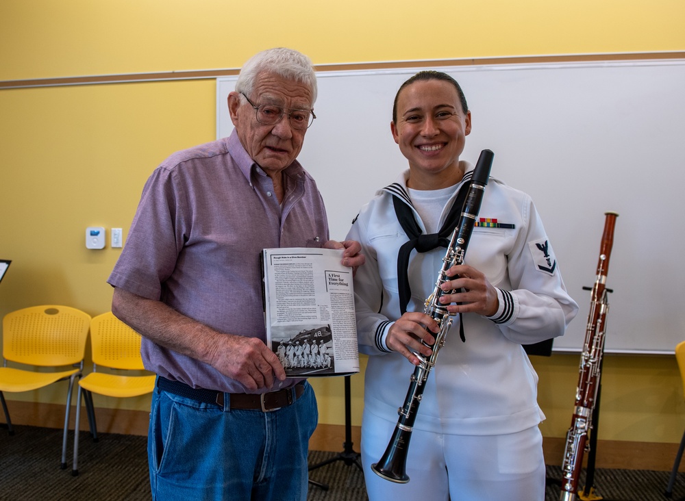 Navy Band Great Lakes Woodwind Quintet Performs at the Main Fargo Public Library during Fargo Navy Week