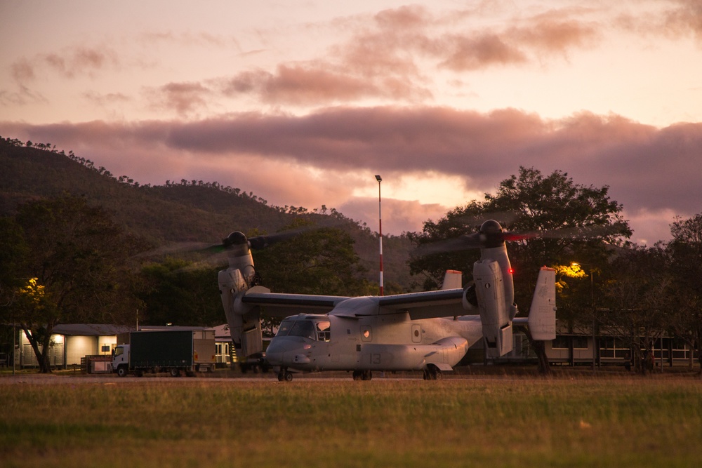 MV-22 Osprey night insert at Exercise Talisman Sabre 21