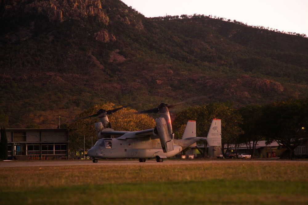 MV-22 Osprey night insert at Exercise Talisman Sabre 21