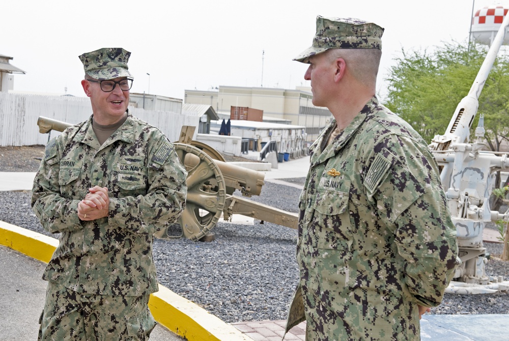 McClure awarded Navy Expeditionary Supply Corps Officer Warfare pin