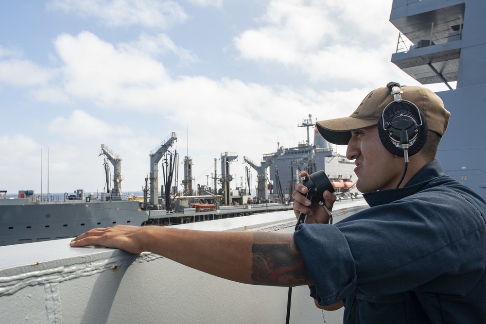 USS New Orleans Replenishment at Sea July 15, 2021