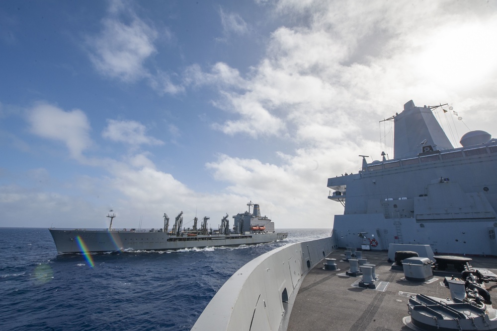 USS New Orleans Replenishment at Sea July 15, 2021