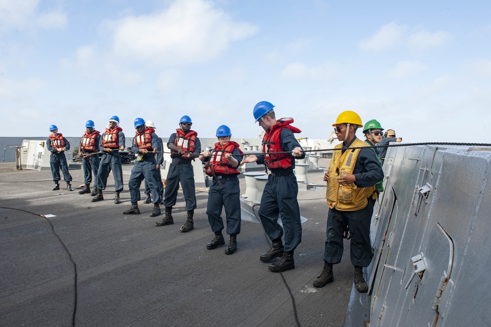 USS New Orleans Replenishment at Sea July 15, 2021