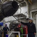USS Carl Vinson Sailors Conduct Maintenance on Jet Engine