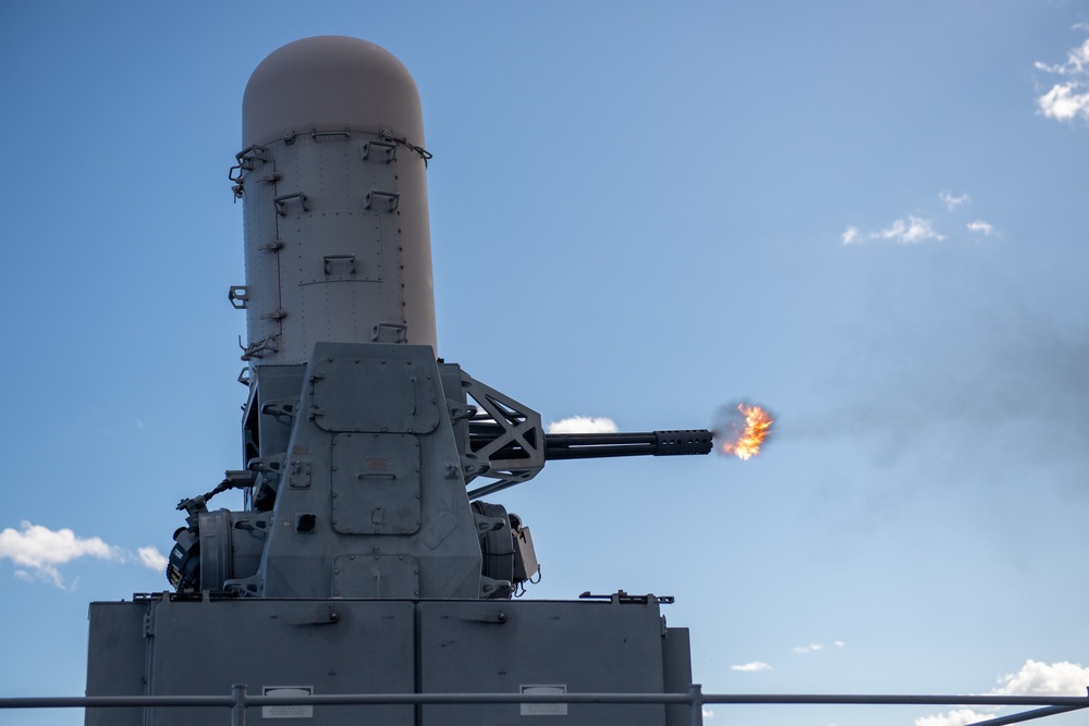 Germantown CIWS live fire