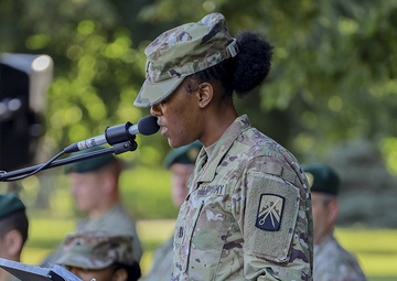 Deployed movement control teams conduct transfer of authority ceremony in Lithuania