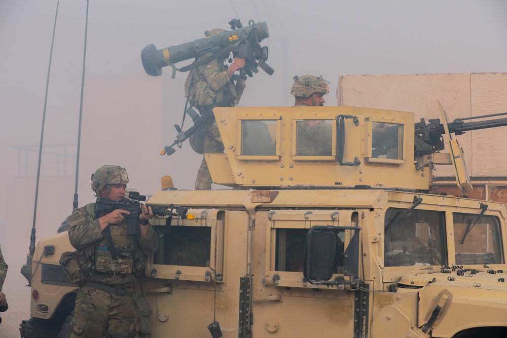 Oklahoma National Guards light infantry are the first to attend NTC in 10+ years.