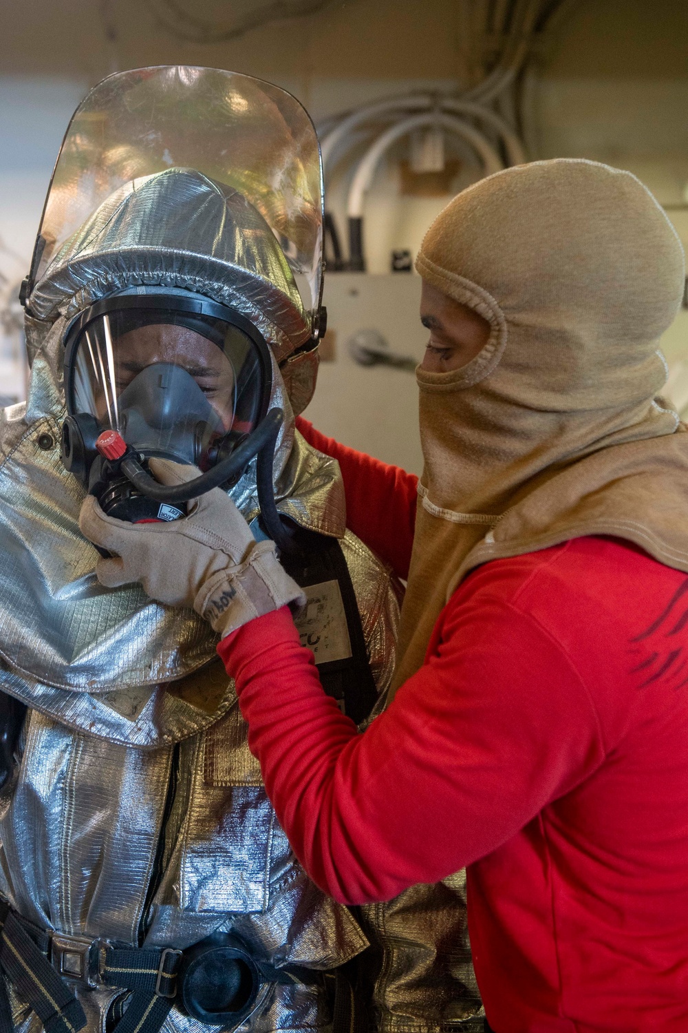 USS America conducts damage control drill
