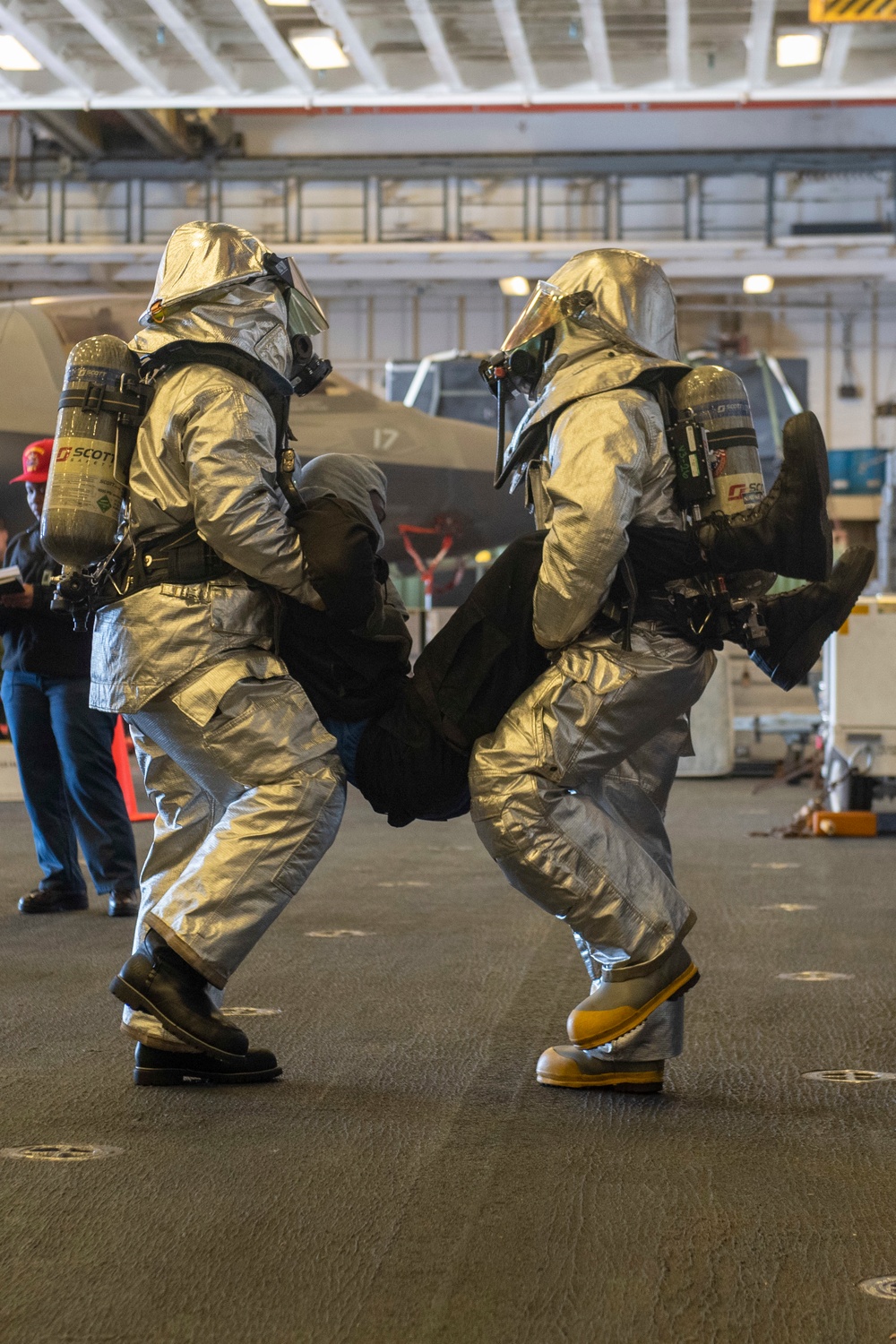 USS America conducts damage control drill