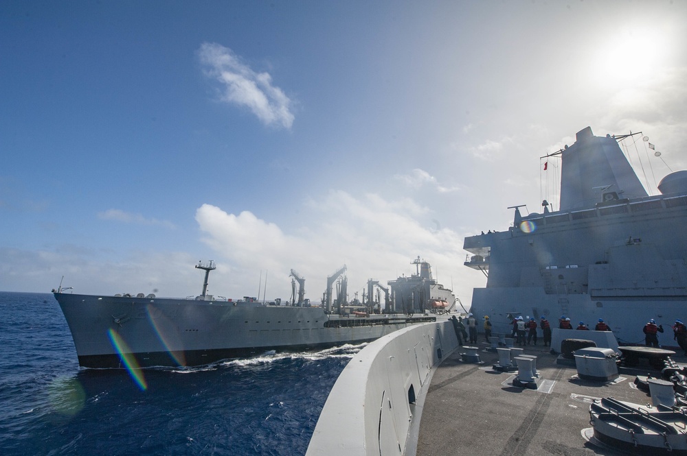 USS New Orleans Replenishment at Sea July 15, 2021