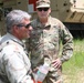 Brigadier General Stephen Logan, Deputy Adjutant General Hawaii National Guard visits his troops at Fort Polk, La.